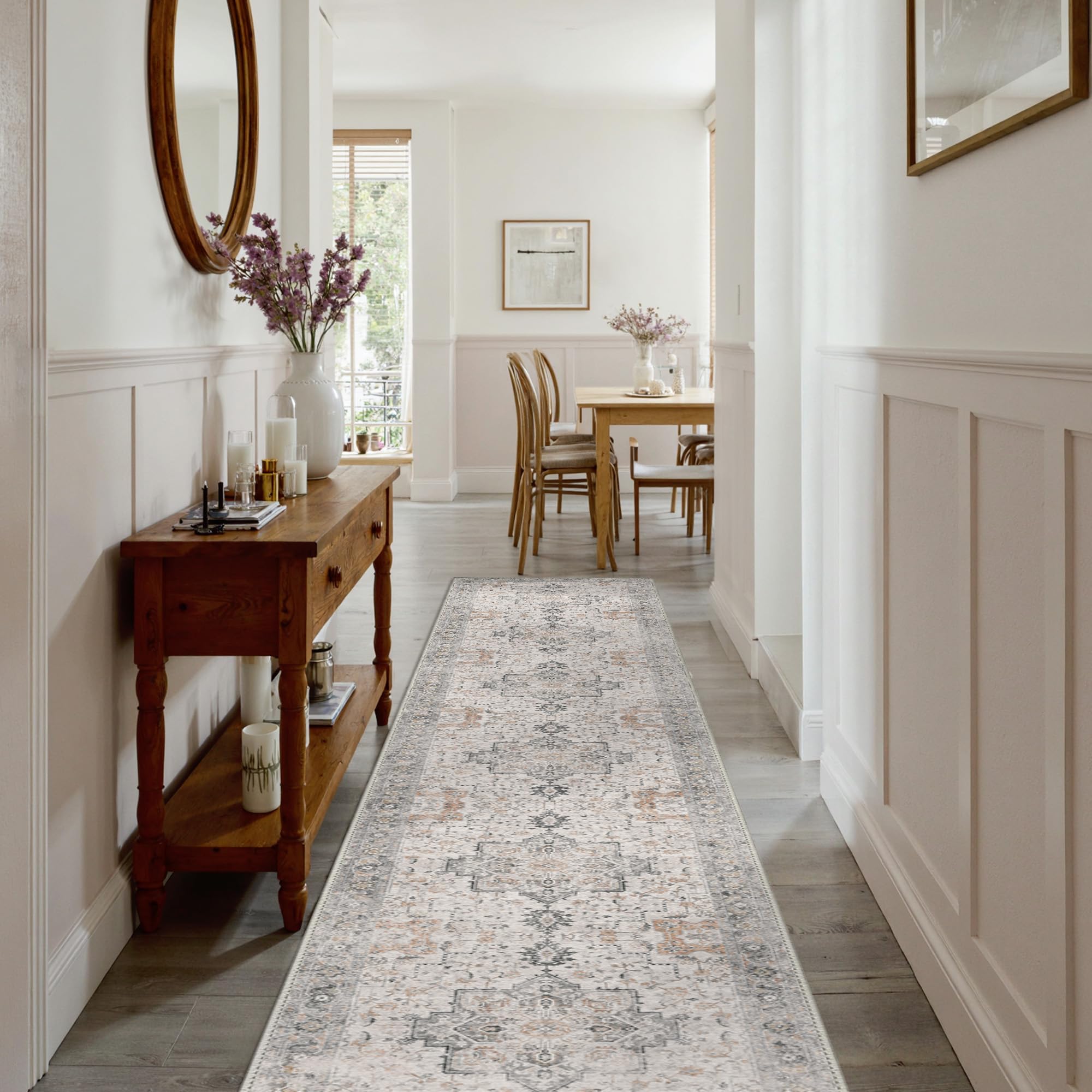 Amazon.com: GENIMO Runner Rug 2x12, Non Slip Vintage Hallway